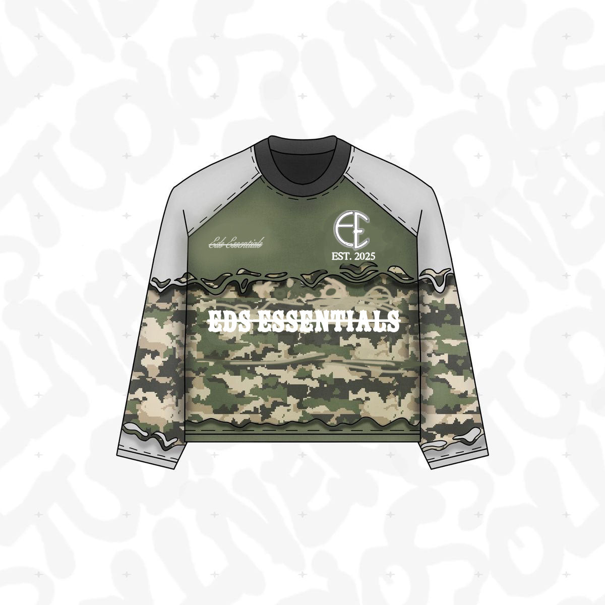 EDS ESSENTIALS CAMO HERITAGE JERSEYS ♨️🛍️